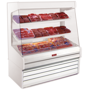 Howard-McCray SC-OM30E-6L-LED Comptoir réfrigéré ouvert de 75 po de largeur pour viande avec éclairage DEL