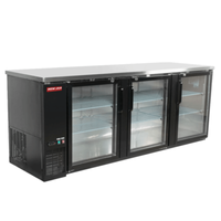 New Air NBB-90-SG 90.5-Inch Glass Door Back Bar