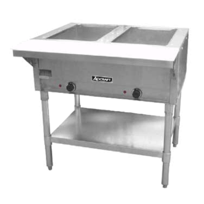 Admiral Craft ST-120/2 Two-Well Electric Hot Food Serving Counter, 34.6 inch Length