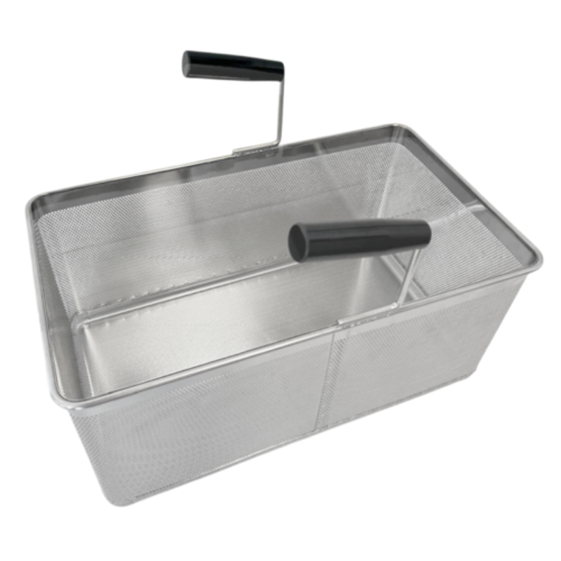 Omcan 49149 Natural Gas Pasta Cooker with 40L Capacity stainless steel pasta basket insert with handles