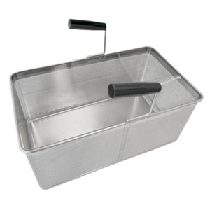 Omcan 49149 Natural Gas Pasta Cooker with 40L Capacity stainless steel pasta basket insert with handles