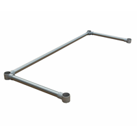 Omcan 44626 Stainless Steel Leg Brace for 18″ x 36″ Ice Bins stabilizing support frame for commercial ice bin legs