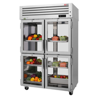 Turbo Air PRO-50-4R-GS-PT-N 51-3/4"W Pass-Thru Refrigerator 53.47 cu. ft.