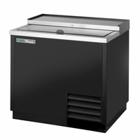 Réfrigérateur à bouteilles profond True TD-36-12-HC de 36 pouces avec couvercle solide