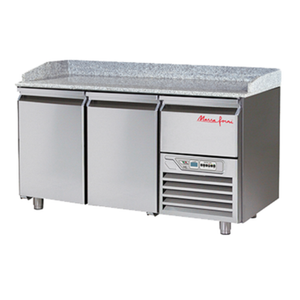 Marra Forni GPZ166 12.0 cu. ft. Two-Section Refrigerated Pizza Prep Table