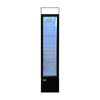 14-inch Slim Glass Door Display Refrigerator in Black with Display Shelves for Product Visibility