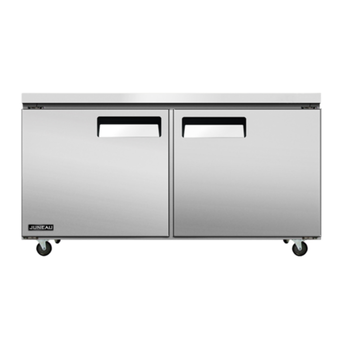 OMCAN 58017 Juneau 60" Two-Section Undercounter Reach-In Freezer