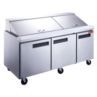 New Air NPT-072-MSA 72.25-Inch Refrigerated Mega Top Prep Table
