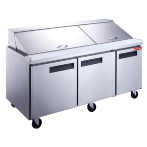 New Air NPT-072-MSA 72.25-Inch Refrigerated Mega Top Prep Table