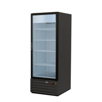 FAGOR FM-16 27" Glass Door Merchandiser Refrigerator 16 cu.ft. sleek design with five adjustable shelves.