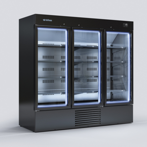 Infrico IMD-ERC200PH 82" Three-Door Glass Merchandiser Refrigerator
