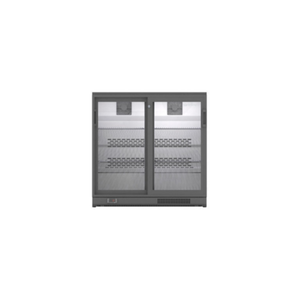 Infrico IMD-ERV25C Refroidisseur de bar arrière à deux sections de 35 po avec portes coulissantes en verre