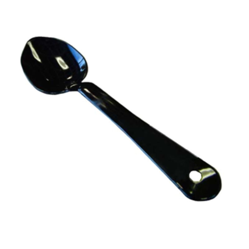 Omcan 21789 Commercial Solid Serving Spoon 13.5-inch Stainless Steel Utensil solid serving spoon on white background