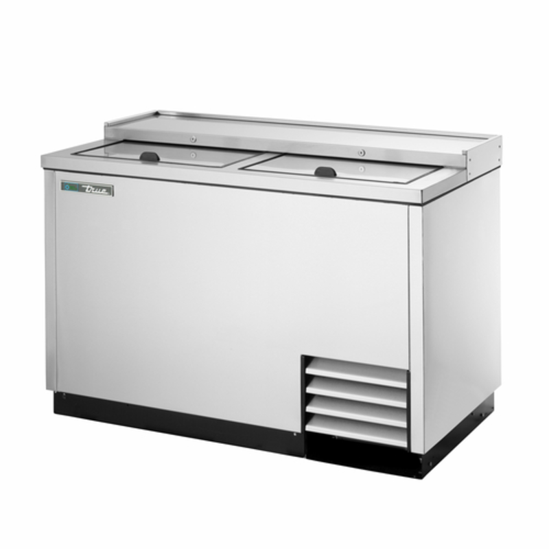True TD-50-18-S-HC 50-Inch Solid Lid Deep Well Bottle Cooler For Bars