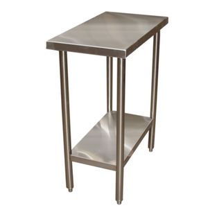 Winholt DTS-3618 36"L x 18"W Stainless Steel Adjustable Filler Work Table