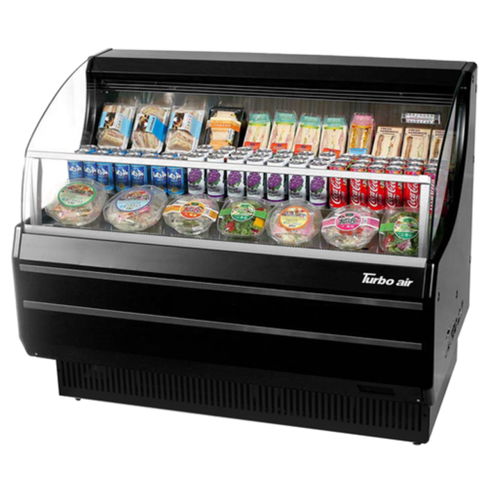 Turbo Air TOM-50SW(B)-N 50-7/8"W 8.9 cu. ft. Open Display Merchandiser