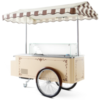 ISA CARRETTINOCLASSICOYELLOW 78.75" 6-Pan Gelato Dipping Cart