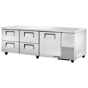 True TUC-93D-4-HC 93.25" Deep Undercounter Refrigerator