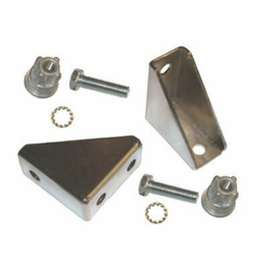 efi N-PKBC Post Kit Wall Mount Brackets Hardware, Chrome