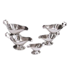 Set Of Five Stainless Steel Gravy Sauce Boats In Polished Finish For Elegant Serving