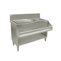Omcan 48618 36"W Underbar Ice Bin Cocktail Station Combo