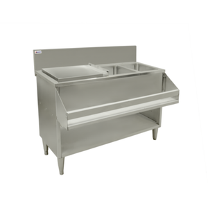 Omcan 48618 36"W Underbar Ice Bin Cocktail Station Combo