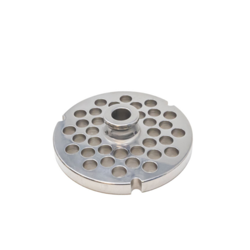 Omcan 43565 250 kg/h Commercial Heavy-Duty Stainless Steel Meat Grinder stainless steel grinder plate with perforated holes