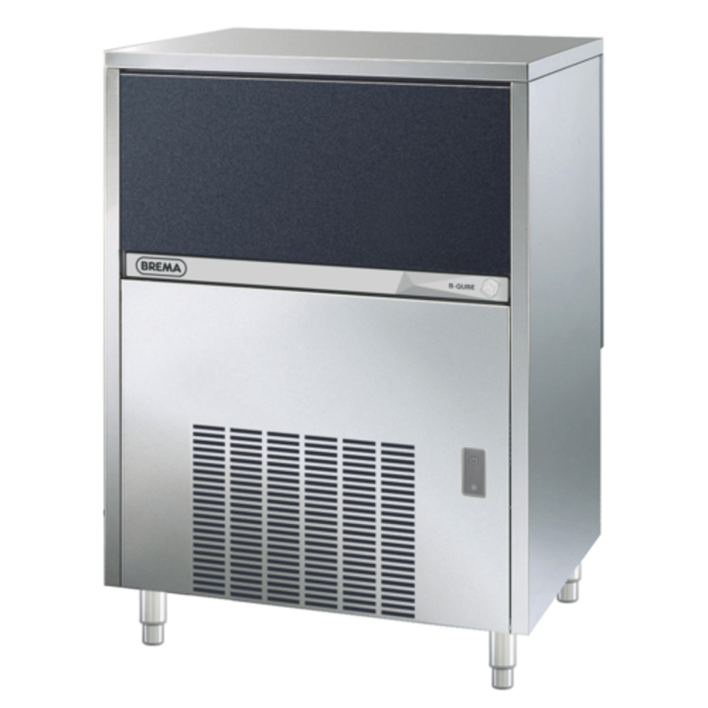 Brema CB640ABHCAWS Undercounter Ice Maker With Bin, Compact Design For Bars And Restaurants, Produces Up To 140 Lbs Daily.