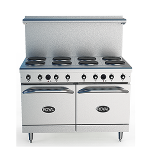 Royal RRE-8 48" Electric Restaurant Range with 8 Hotplates
