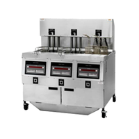 Henny Penny OGA 323 3-Well Gas Auto Lift Open Fryer 195 lb Capacity