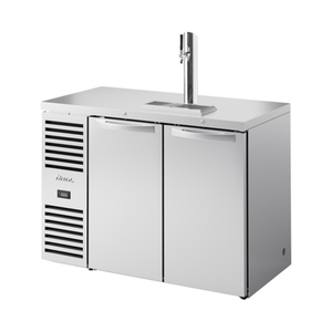 Tireuse à bière True Foodservice de 48 pouces en acier inoxydable à deux portes