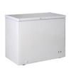 Commercial Chest Freezer 8.7 Cu Ft In White With Lift-Up Lid And Control Panel For Easy Access