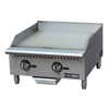 Black Diamond BDCTG-24T 24 Inch Countertop Gas Griddle With Thermostatic Controls