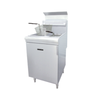 70 lb gas floor fryer in a commercial kitchen, designed for high-volume frying with efficient heat recovery.