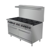 60 Inch Gas Restaurant Range With 10 Burners For High-Output Cooking In Commercial Kitchens