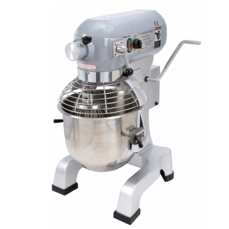 Black Diamond BDPM-20 20 Qt. Commercial Planetary Mixer With Attachments For Consistent Mixing Performance.