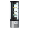 Refrigerated Bakery Display Case Featuring Chilled Cakes And Pastries With Glass Display And Bright Internal Lighting
