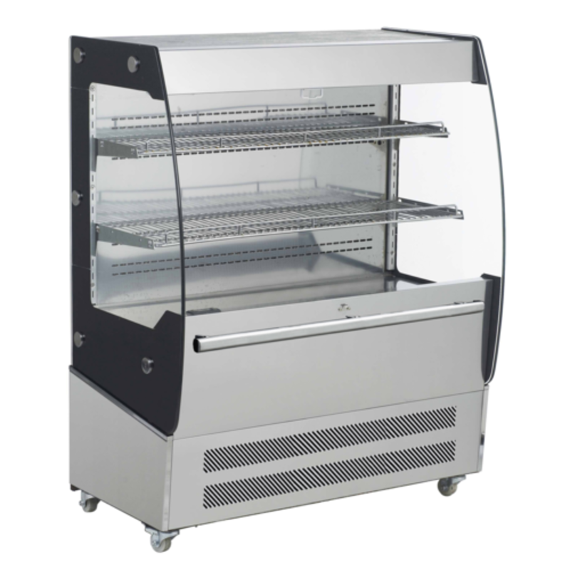 Black Diamond BDVACM-200 39.5"W Open Air Curtain Merchandiser For Refrigerated Grab-And-Go Products