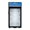 Black Diamond CDRF-1D countertop display refrigerator with glass door and three adjustable shelves, 2.7 cu ft commercial merchandiser