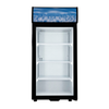 Black Diamond CDRF-1D/4 Countertop Glass Door Display Refrigerator With Clear Glass Door And Empty Shelves