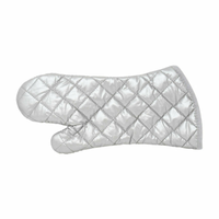 Omcan 46342 15" Commercial Silver Coated Heat Resistant Oven Mitts