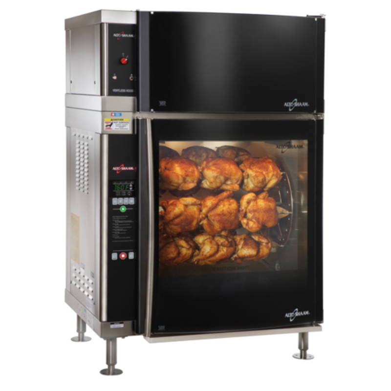 Alto-Shaam AR-7EVH 21-28 Chicken Ventless Electric Rotisserie Oven With Ventless Hood