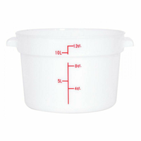Omcan 80234 12 Quart Round Polypropylene Food Storage Container