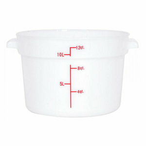 Omcan 80234 12 Quart Round Polypropylene Food Storage Container
