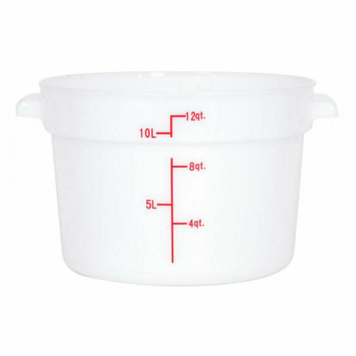 Omcan 80234 12 Quart Round Polypropylene Food Storage Container