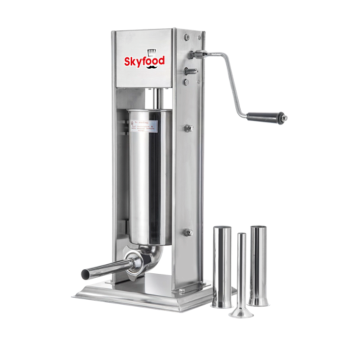 Skyfood 7VF 15 lb. Manual Vertical Stainless Steel Sausage Stuffer