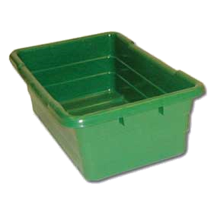 Omcan 10937 Stack & Nest Jumbo Lug 25" x 16" Green
