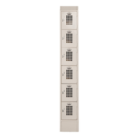 Winholt WL-66-18-ST 12"L x 18"D Six-Tier Slanted Top Locker