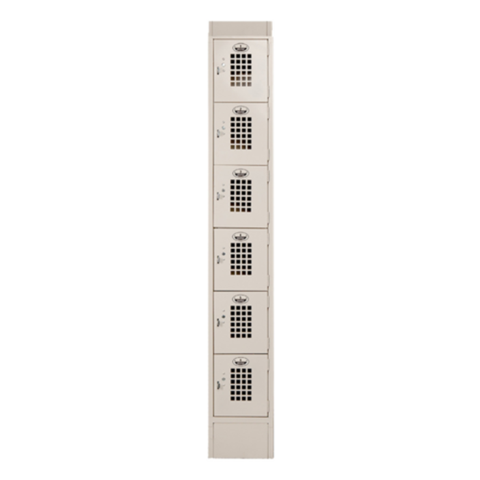 Casier à six niveaux Winholt WL-66-18-ST, 12" L x 18" P, avec tablette supérieure inclinée