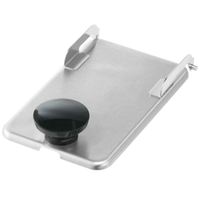 Server Products 87211 1/9-Size Hinged Fountain Jar Cover Stainless Steel